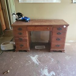 50 Yr Old Real Wood Pine Desk
