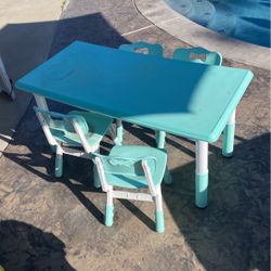 Kids/toddler Adjustable Table and Chairs 