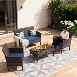 4 Piece Patio Set 