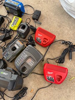 Milwaukee Ryobi all types of chargers