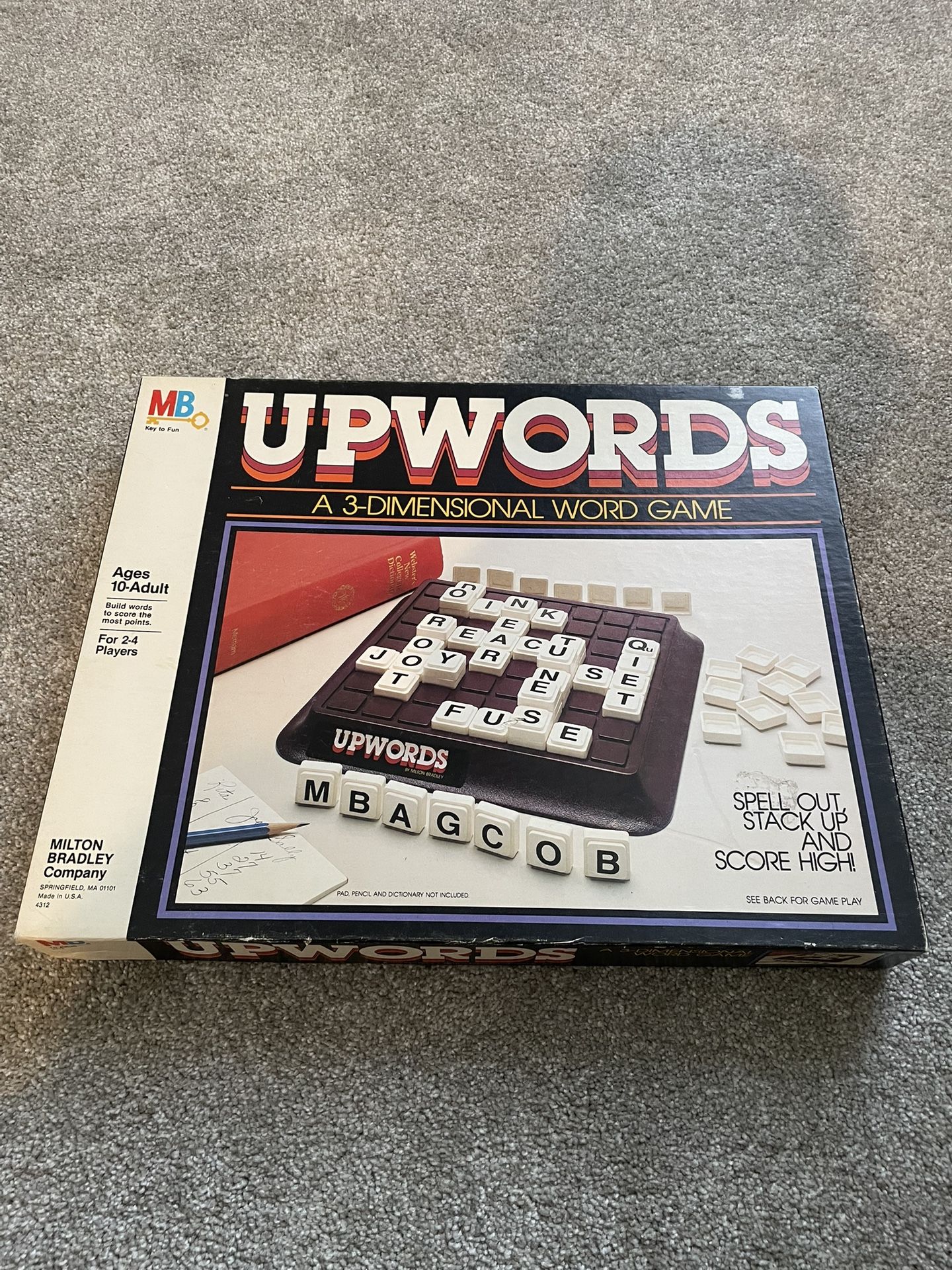Upwords Vintage Board Game
