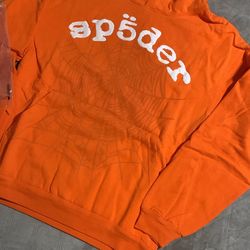 Orange Sp5der Hoodie