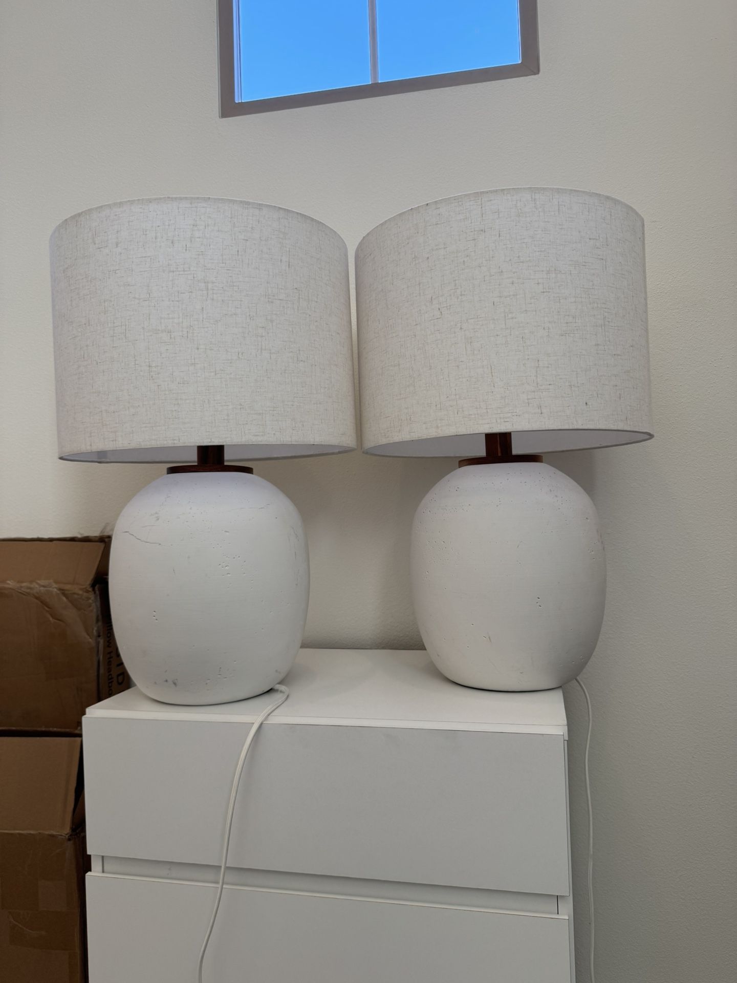 Hearth And Hand White Resin Lamp