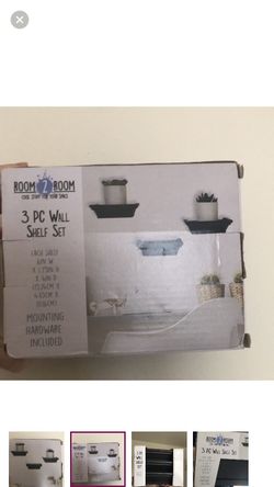 3 wall shelves shelf decor decorative Black