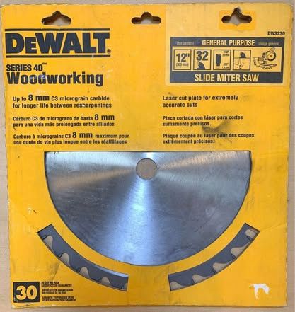 DeWalt 12" Carbide Circular Saw Blade