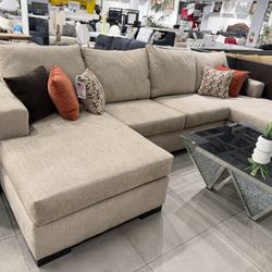 Double Chaise Sectional ✨ Easy Financing Available ✨ No Credit Needed 