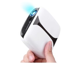 VANKYO Burger 101 Pico Projector, DLP Mini Projector Supports 1080P and 3D with HDMI, USB