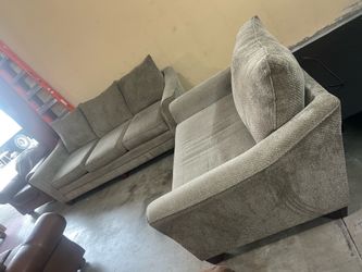 Fabric sofas set 2 pieces