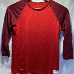 Nike Tee Dri Fit Ken Griffey Jr BSBL 3/4 Sleeve t shirt Baseball XL Youth 