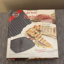 Norpro Cast Iron Panini Press - New  