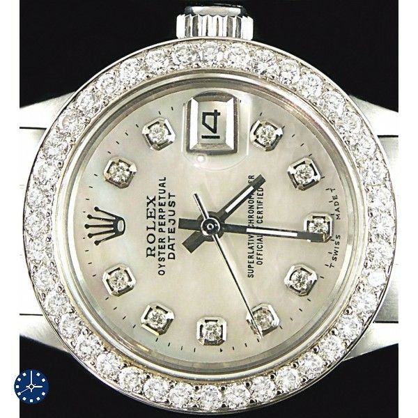 Diamond & White Pearl Ladies Rolex