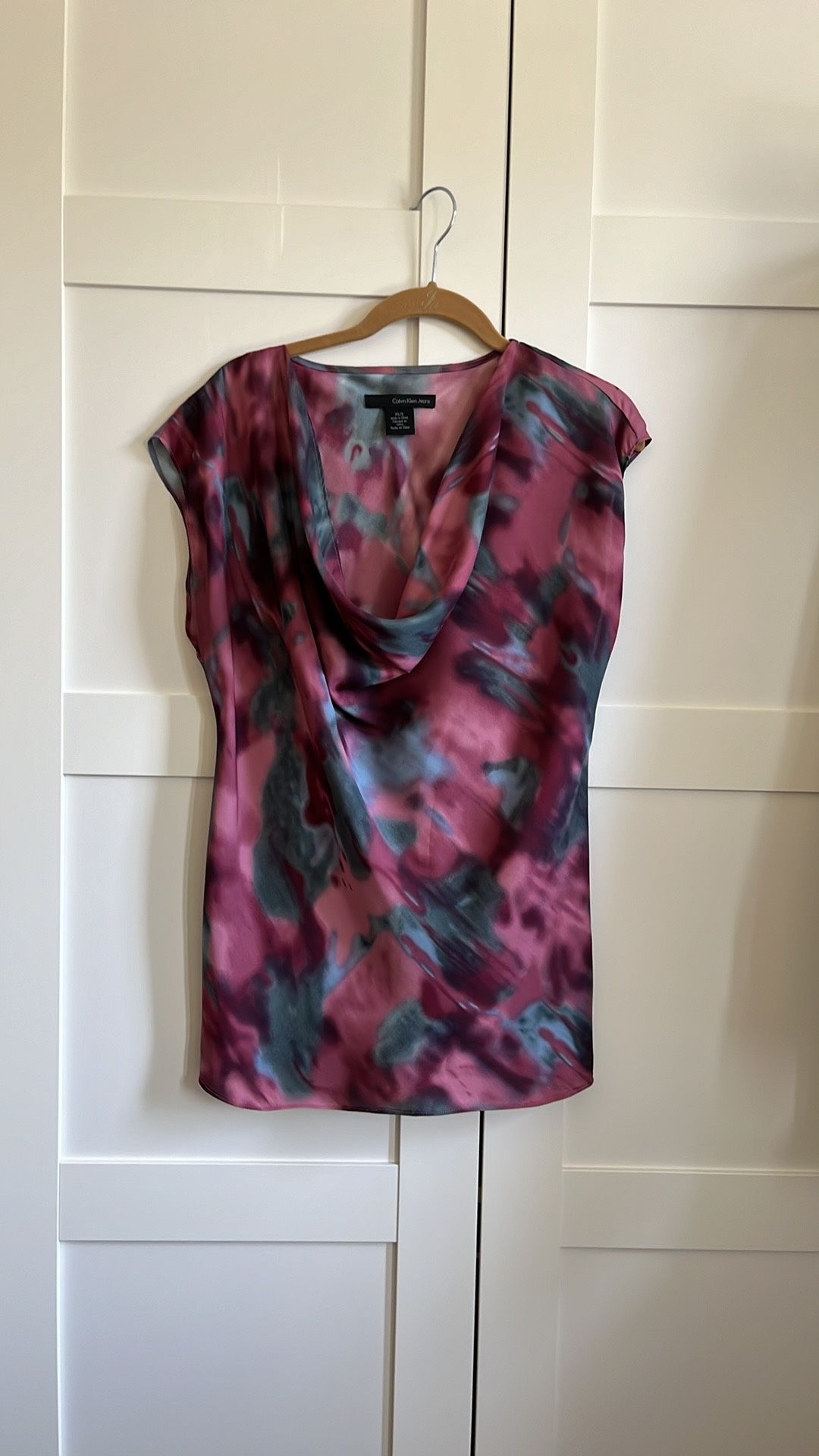 Calvin Klein jeans cowl neck style blouse