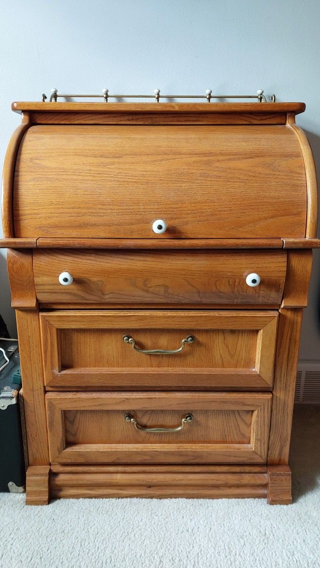 Antique Roller Writing Desk