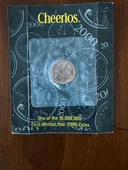 2000 "Cheerios" Lincoln Cent Penny | Original Unopened Black & Gold Package COA
