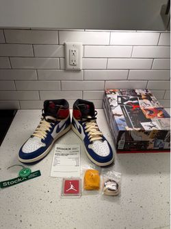 Nike Air Jordan 1 Retro High x Union LA Blue Toe | Size 9 | StockX Authenticated | Complete