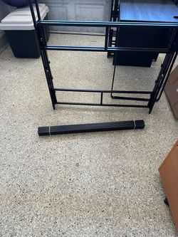 Full size metal bed frame with slats