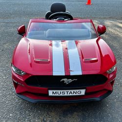 Kids Red Drivable Mustang