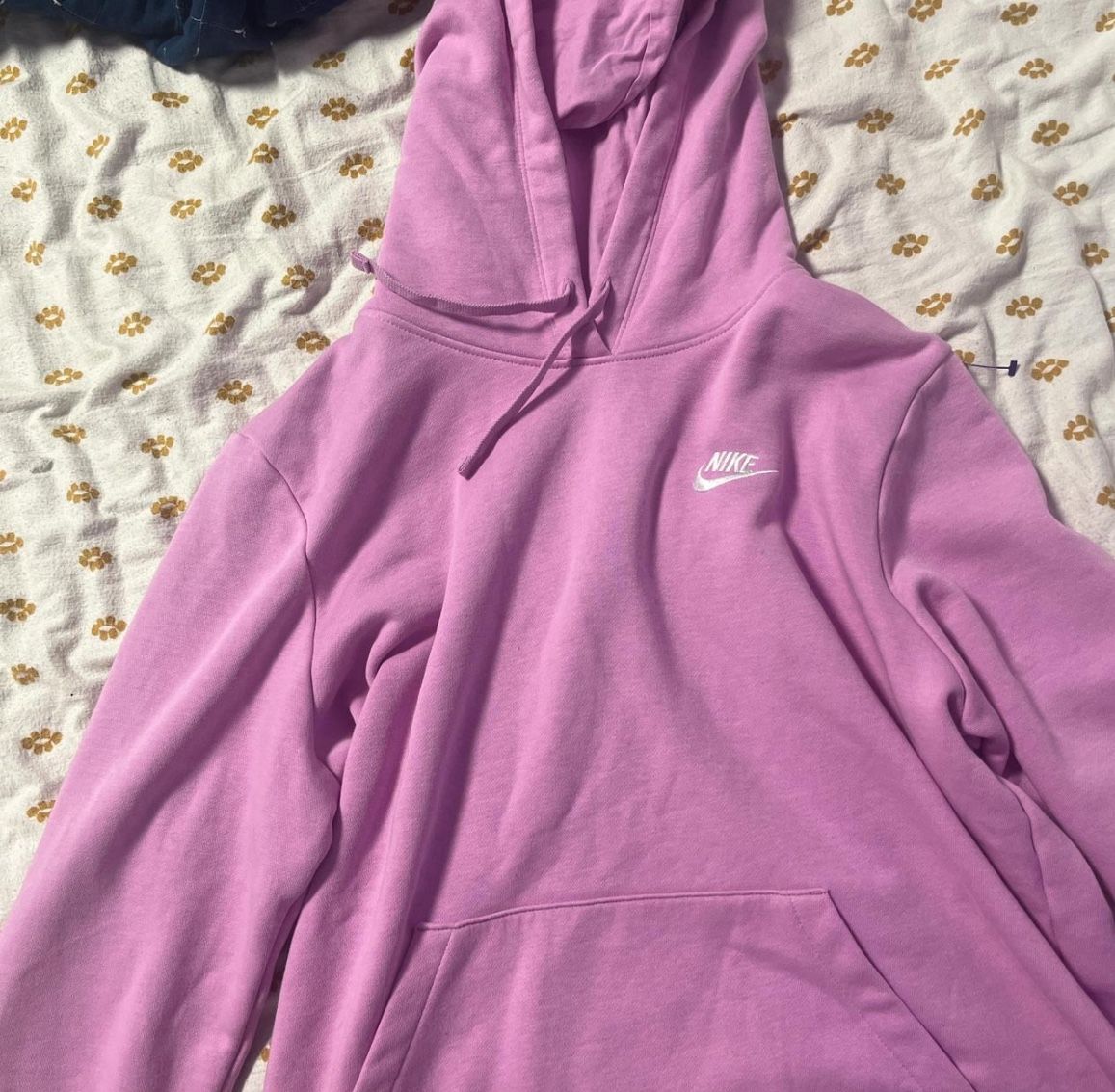 Nike pink/purple pull over hoodie