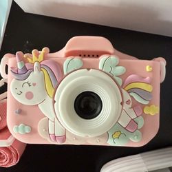 Anesky Kids Camera Unicorn Pink New