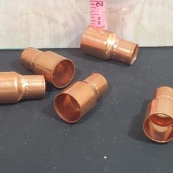 @CHV.  5 copper reducers reducer 3/4 to 1/2 coupling fittings 