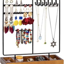 Necklace Holder Stand Earring Holder Jewelry Organizer Holder