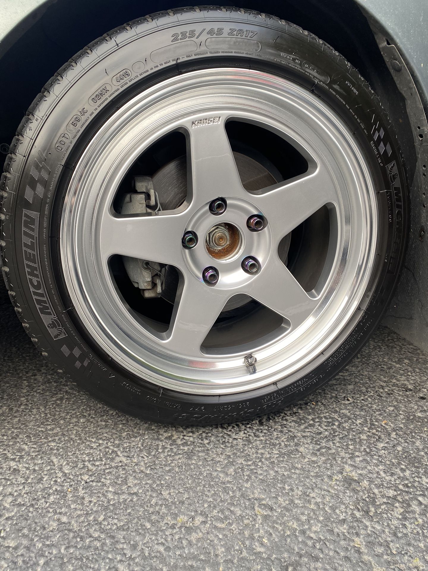 Kansei KNP w/ Michilin Piolt Sport All Season 17 x9”