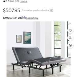 Adjustable Bed Full Size Frame Electric With Massage and Control 