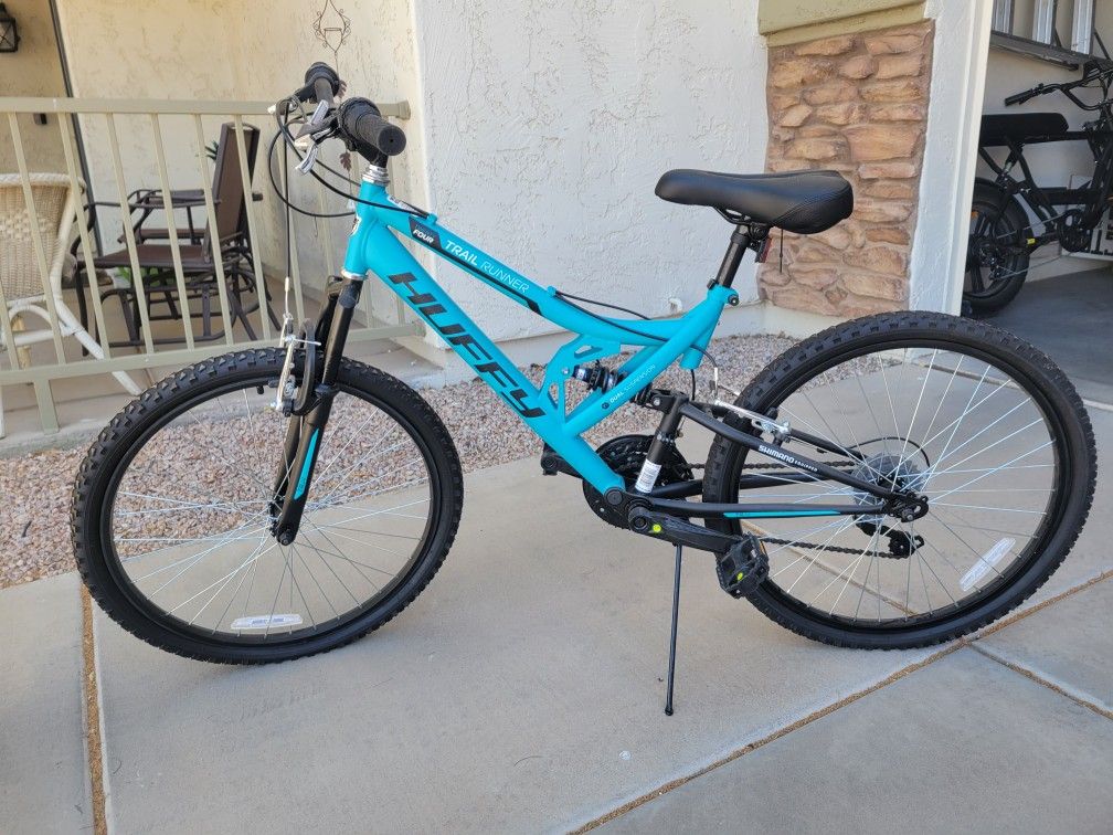 Teal Huffy GIrls Bike