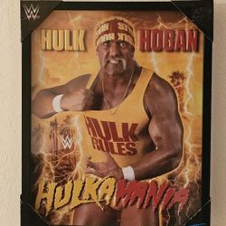Hulk Hogan WWE Pop Art Creations Framed Portrait 16x20 New