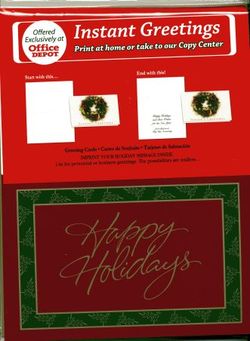 NEW Instant Christmas Greeting Cards Package