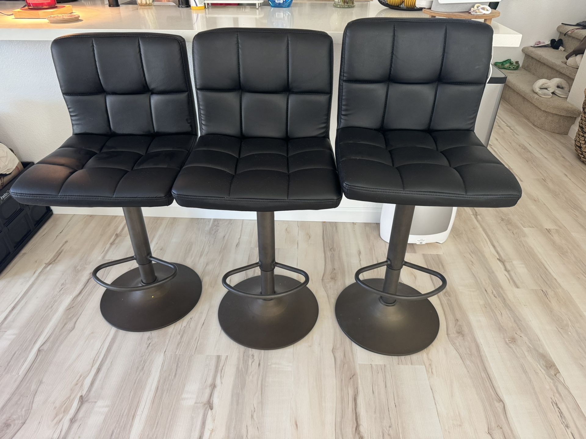 3 Black Bar Stool Chairs $50/each