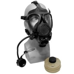 Gas Military M15 Mask, Food Supply Buckets