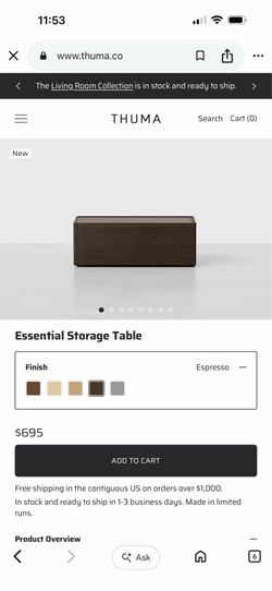 Thuma Essential Storage Table