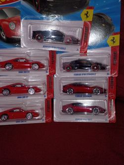 Ferrari's lot hotwheels