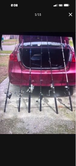 Lot of 6 Fishing Rods with Reels ALL WOKING AND READY