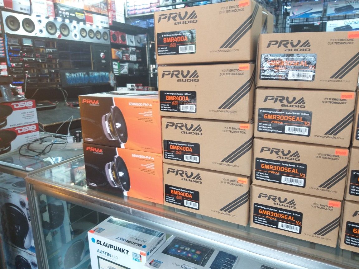 PRV midrange speakers! 6.5" 8" & 6x9" available!