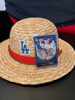 Dodgers One Piece Luffy Card + Hat