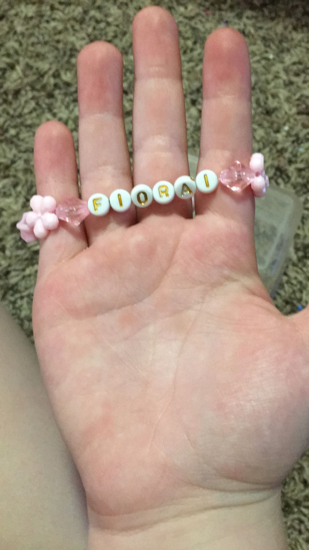 Cute Pink Bracelet The Says Floral