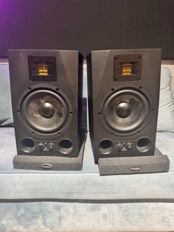 ADAM Audio A7X Studio Monitor Pair & Auralex acoustic foam