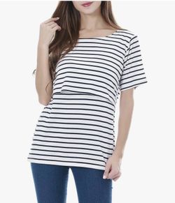 Women's Maternity Nursing Tops Short Sleeve