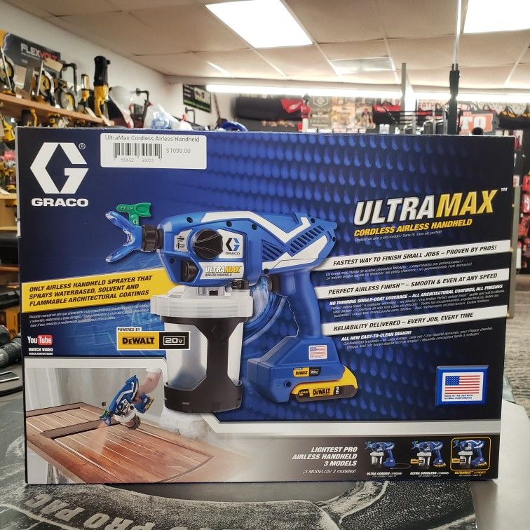 GRACO ULTRAMAX CORDLESS AIRLESS HANDHELD SPRAYER