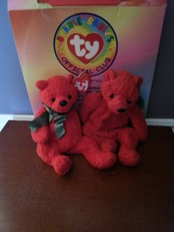 Red beanie babies