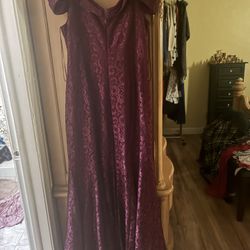 Burgundy Dress 