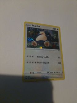 Pokemon: 2020  snorlax Holo swirl and Holo bleed.