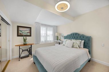 Blue bed frame queen