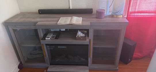 LED Fireplace Entertainment Center