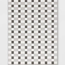 Checkered Outdoor Area Rug Black 9'x12'
