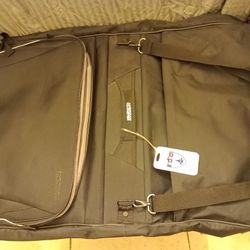 American Tourist Vinyl Full Size Black Garment Bag