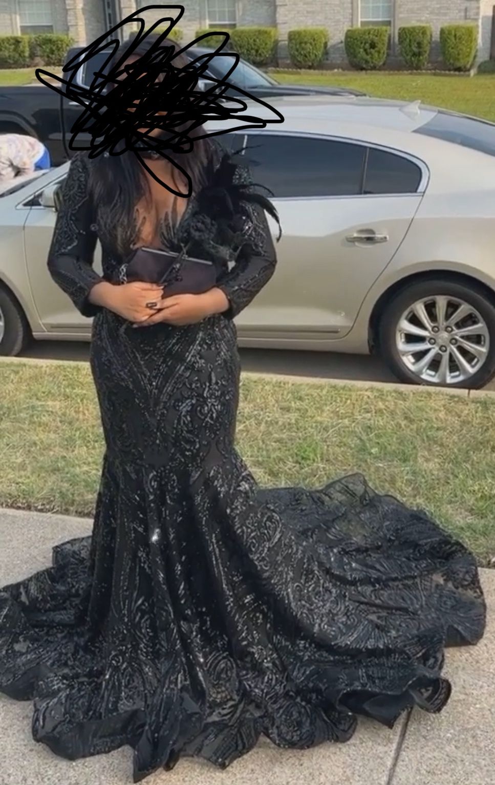 Beautiful Black Mermaid Prom Dress