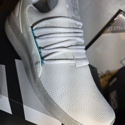 Adidas Men's Lite Racer Adapt 7.0 Casual Sneakers Shoes White Gray Teal Size 13 Men's